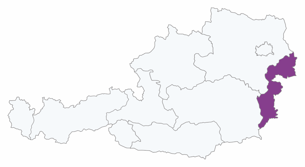 Karte Burgenland